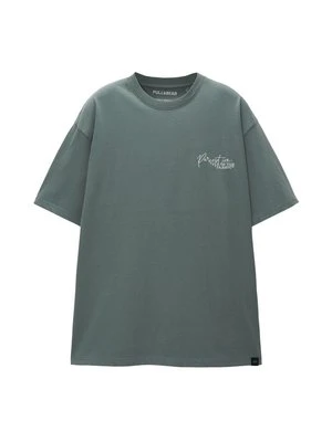 T-shirt z nadrukiem PULL&BEAR