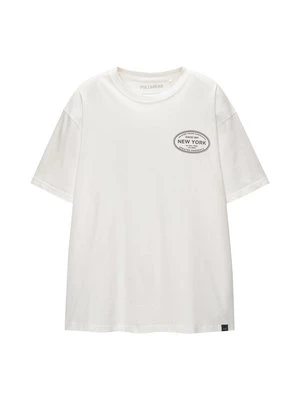 T-shirt z nadrukiem PULL&BEAR