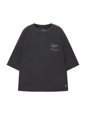 T-shirt z nadrukiem PULL&BEAR