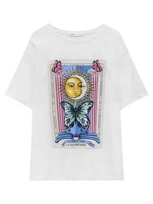 T-shirt z nadrukiem PULL&BEAR