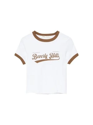 T-shirt z nadrukiem PULL&BEAR
