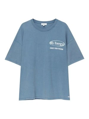 T-shirt z nadrukiem PULL&BEAR