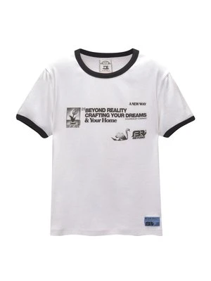 T-shirt z nadrukiem PULL&BEAR
