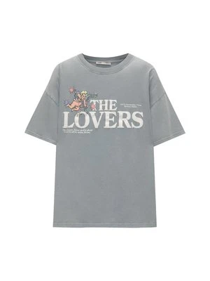 T-shirt z nadrukiem PULL&BEAR