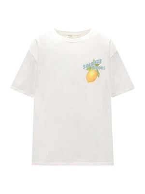 T-shirt z nadrukiem PULL&BEAR