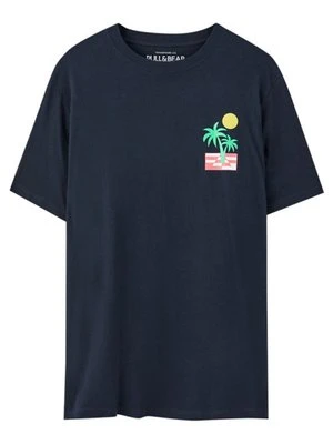 T-shirt z nadrukiem PULL&BEAR
