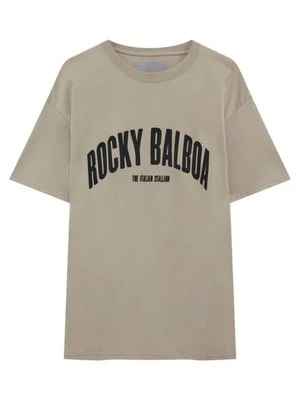 T-shirt z nadrukiem PULL&BEAR