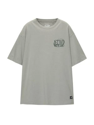 T-shirt z nadrukiem PULL&BEAR