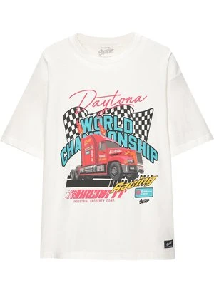 T-shirt z nadrukiem PULL&BEAR
