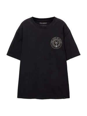 T-shirt z nadrukiem PULL&BEAR