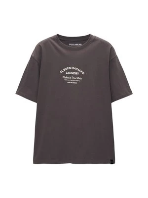 T-shirt z nadrukiem PULL&BEAR