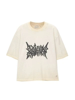 T-shirt z nadrukiem PULL&BEAR