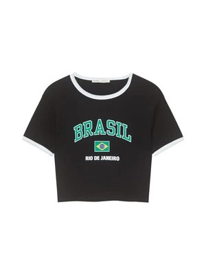 T-shirt z nadrukiem PULL&BEAR