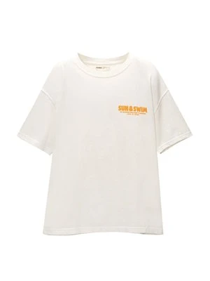 T-shirt z nadrukiem PULL&BEAR