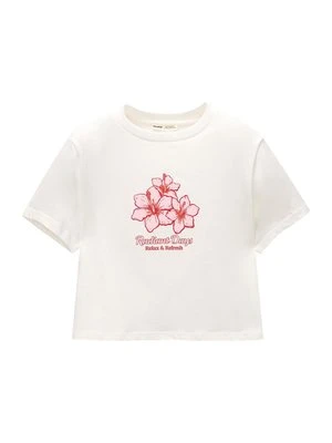 T-shirt z nadrukiem PULL&BEAR