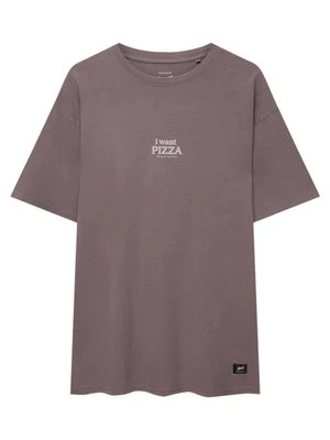 T-shirt z nadrukiem PULL&BEAR