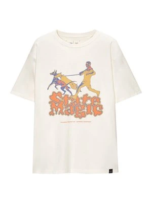 T-shirt z nadrukiem PULL&BEAR