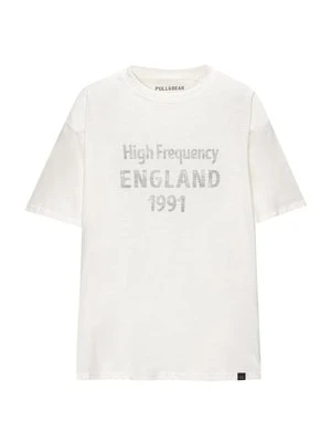 T-shirt z nadrukiem PULL&BEAR