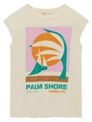 T-shirt z nadrukiem PULL&BEAR