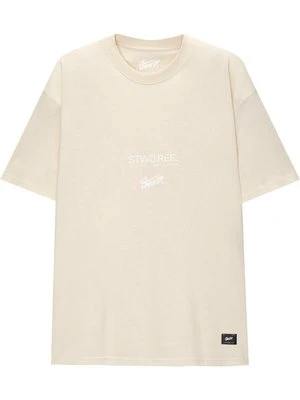 T-shirt z nadrukiem PULL&BEAR