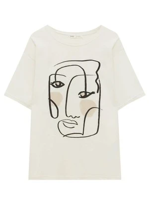 T-shirt z nadrukiem PULL&BEAR