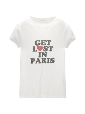 T-shirt z nadrukiem PULL&BEAR