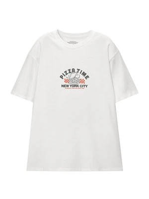 T-shirt z nadrukiem PULL&BEAR