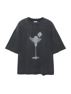 T-shirt z nadrukiem PULL&BEAR