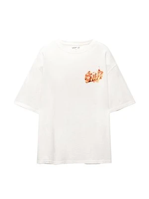 T-shirt z nadrukiem PULL&BEAR