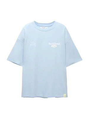 T-shirt z nadrukiem PULL&BEAR
