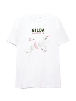 T-shirt z nadrukiem PULL&BEAR