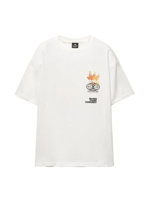 T-shirt z nadrukiem PULL&BEAR