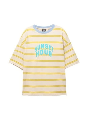 T-shirt z nadrukiem PULL&BEAR