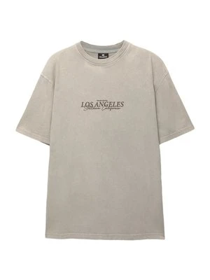 T-shirt z nadrukiem PULL&BEAR