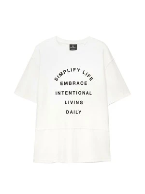 T-shirt z nadrukiem PULL&BEAR