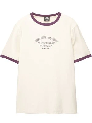 T-shirt z nadrukiem PULL&BEAR