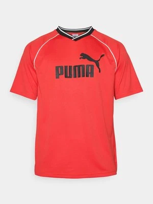 T-shirt z nadrukiem Puma czerwony