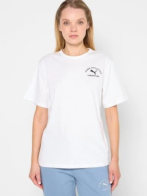T-shirt z nadrukiem Puma biały