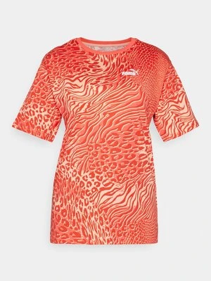 T-shirt z nadrukiem Puma różowy