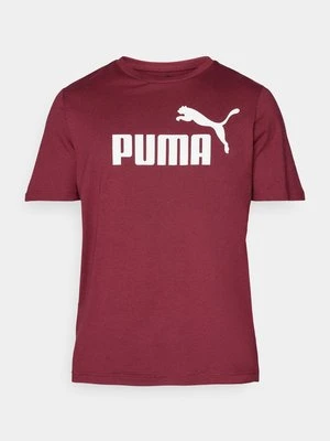 T-shirt z nadrukiem Puma bordowy