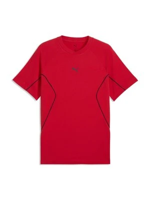 T-shirt z nadrukiem Puma czerwony