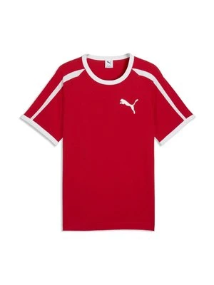 T-shirt z nadrukiem Puma czerwony