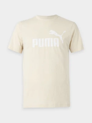 T-shirt z nadrukiem Puma beżowy