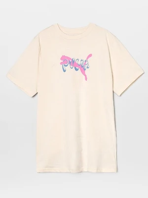 T-shirt z nadrukiem Puma biały