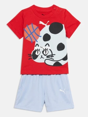 T-shirt z nadrukiem Puma czerwony