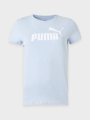 T-shirt z nadrukiem Puma jasnoniebieski