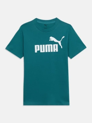 T-shirt z nadrukiem Puma morski