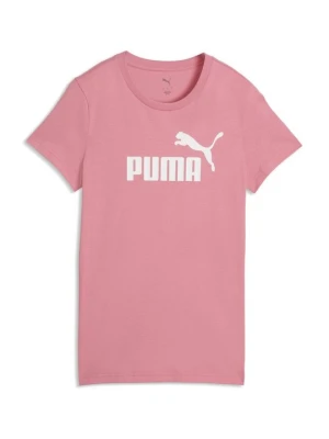 T-shirt z nadrukiem Puma różowy