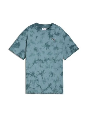 T-shirt z nadrukiem Puma zielony