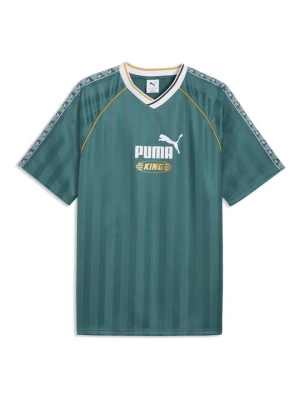 T-shirt z nadrukiem Puma zielony